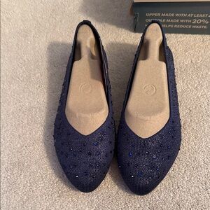 Skechers Navy Blue Sparkle Flats